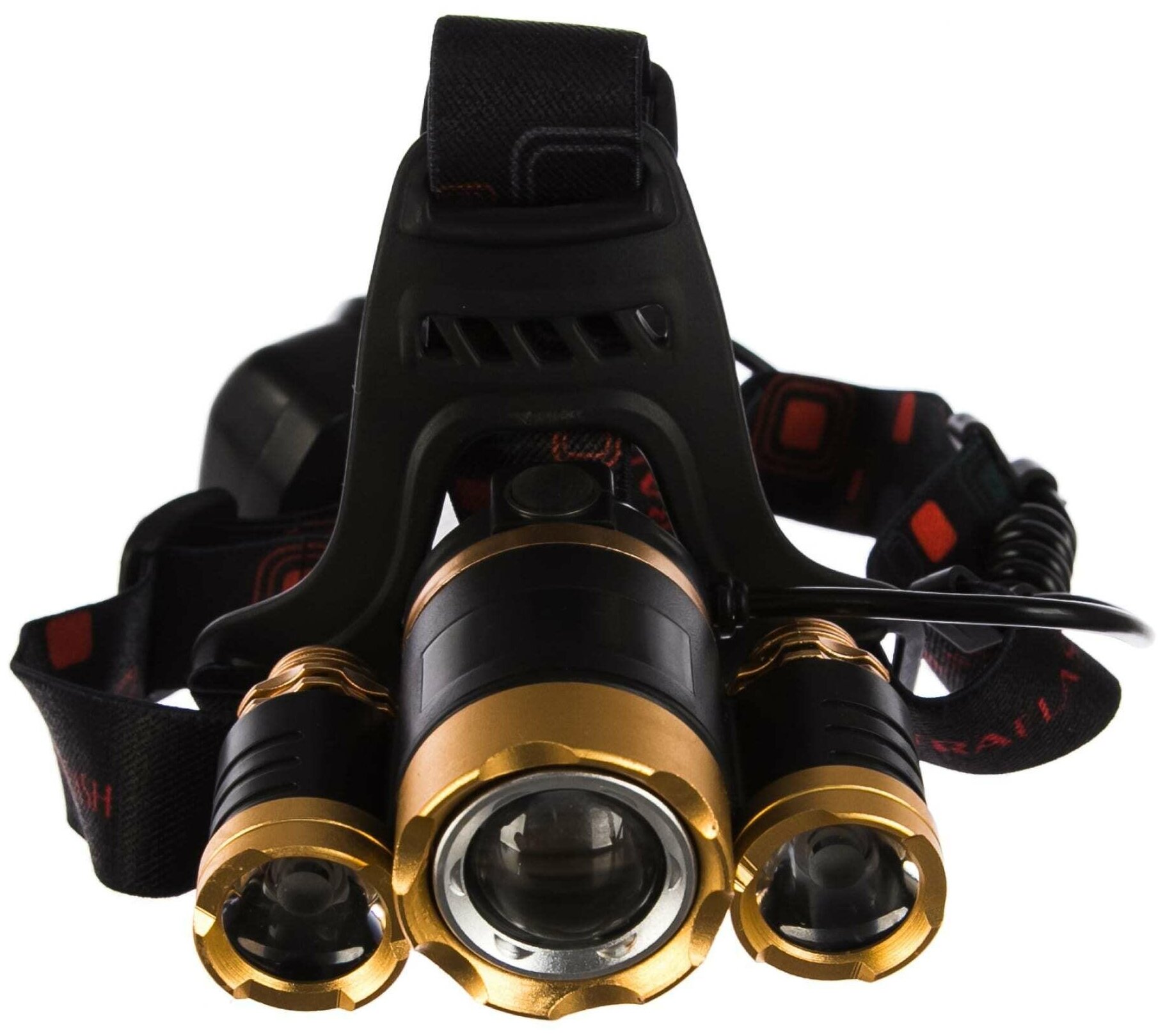 Аккумуляторный налобный фонарь Ultraflash E1333 4Вт золото/черный