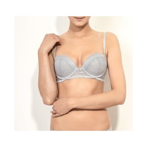Бюстгальтер Atlantic LBR-1165, балконет - размер: 75A, цвет: Светло-серый