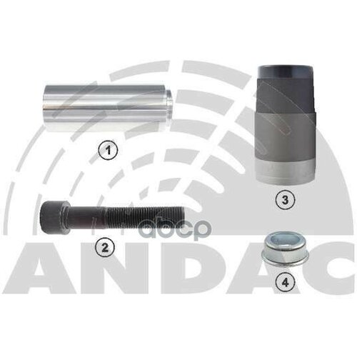 0810 10215_РК Диск торм4М1Напр d32x80mm1Вт d39дл Винт M16x15x801Колпsb7Sk7 Scania PR-Serie Andac арт 081010215 2147₽