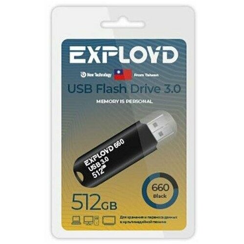 USB флеш накопитель EXPLOYD EX-512GB-590-Blue USB 3.0