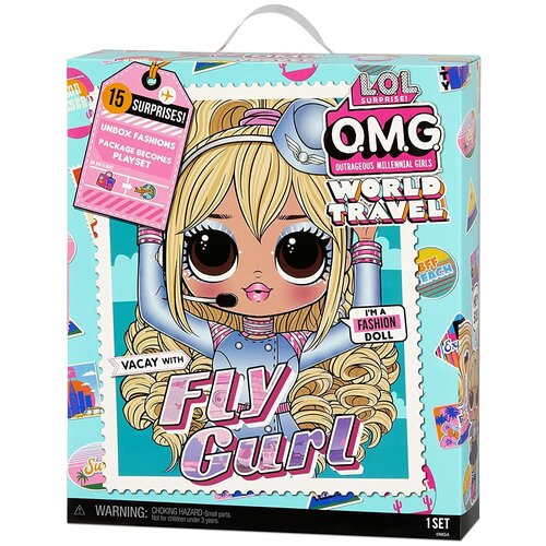 фото Кукла lol omg world travel fly gurl стюардесса с аксессуарами mga entertainment