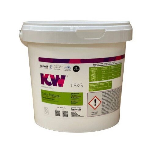 Стиральный порошок для цветного белья kemvit KW Color Nature, 1,8 кг., 56 стирок.