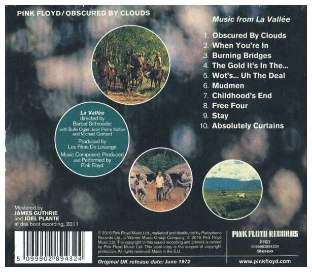 Pink Floyd Obscured By Clouds CD Медиа - фото №3