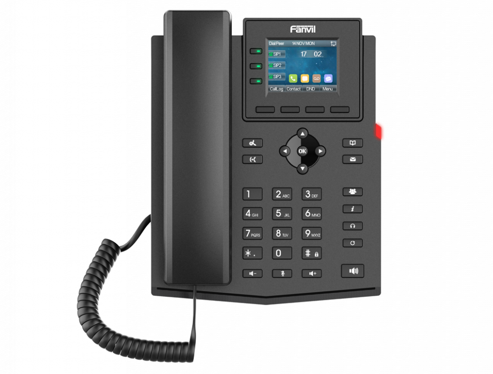 Fanvil IP-телефон Fanvil X303G 4 SIP-линии PoE HD-звук