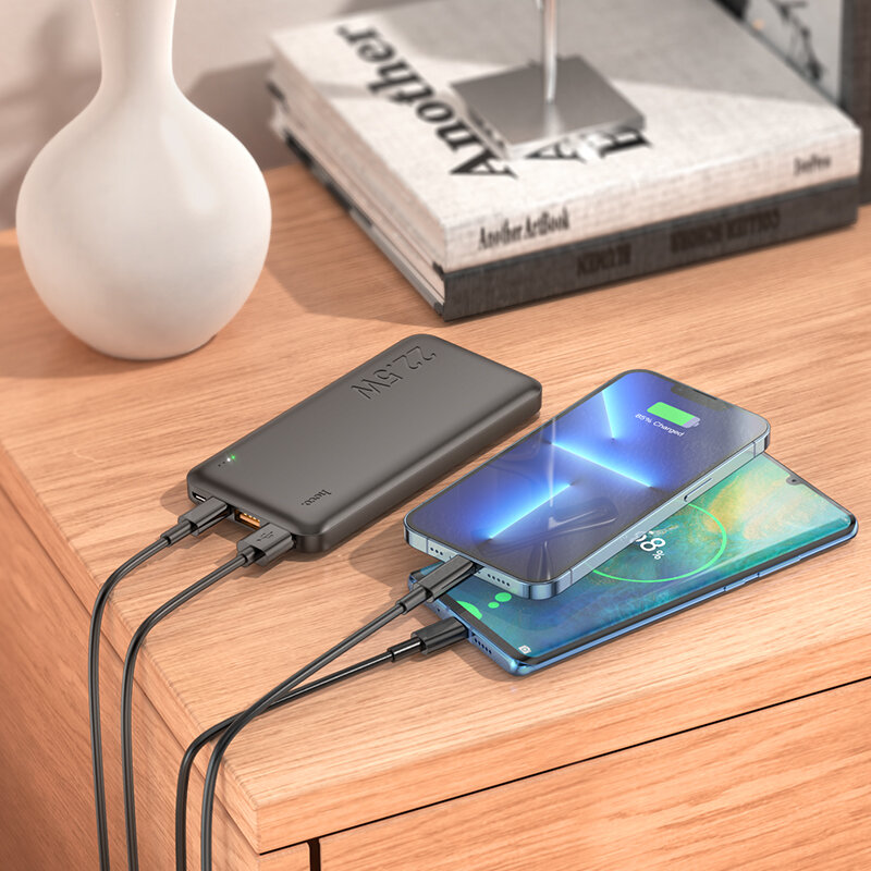 Внешний аккумулятор J101 10000 mAh HOCO белый