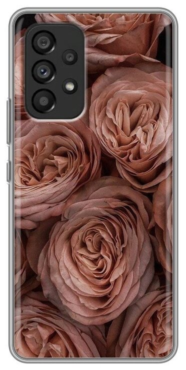Дизайнерский силиконовый чехол для Самсунг Гэлакси А73 5Ж / Samsung Galaxy A73 5G Розы