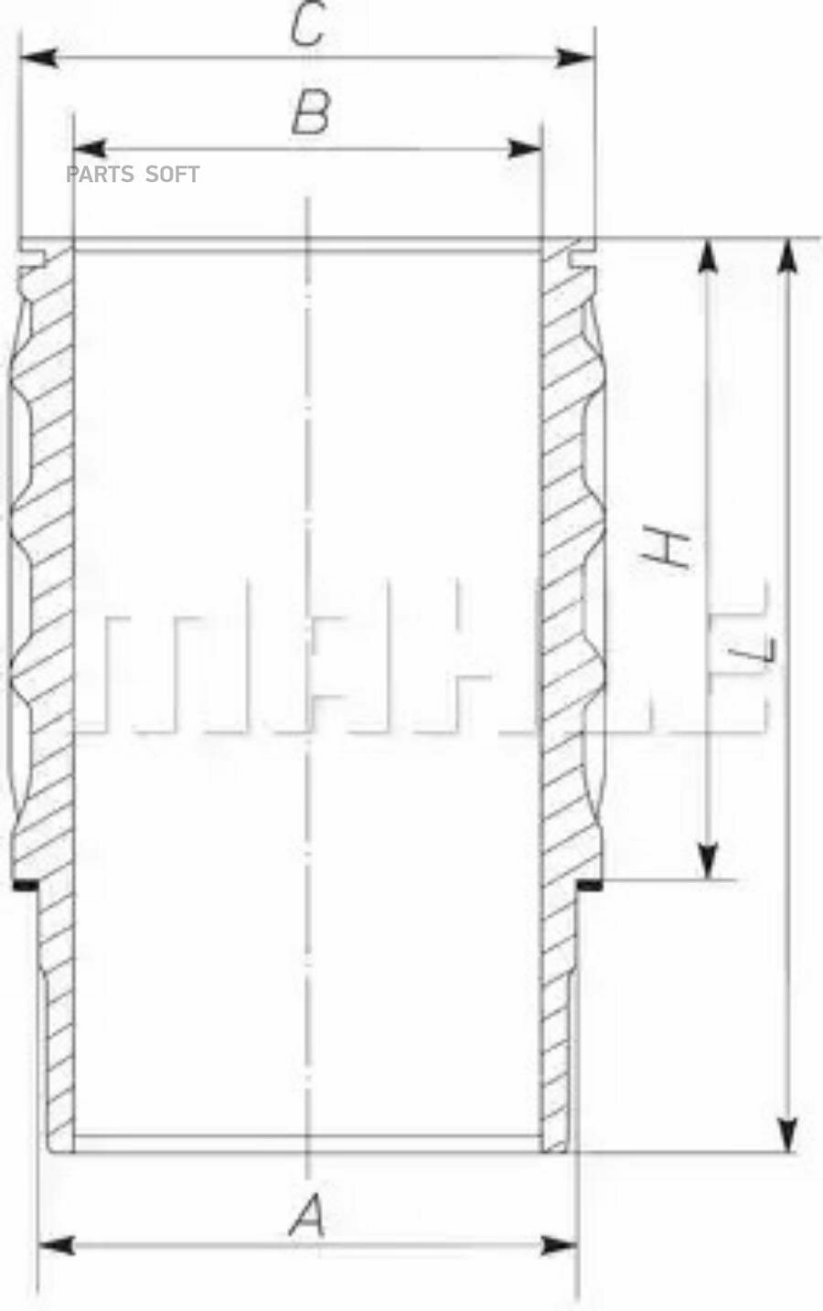 Кольцо Уплотнительное Scania P, G, R, T Series Дв. dc11, Dc12 Гильзы Цилиндра Комплект Mahle Mahle/Knecht арт. 061SK50016000