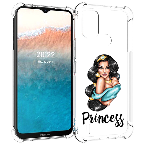Чехол MyPads Принцесса-Жасмин женский для Nokia C21 Plus задняя-панель-накладка-бампер