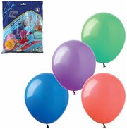 Шары воздушные 14" (36 см), комплект 100 шт, 12 пастельных цветов, в пакете, 1101-0010