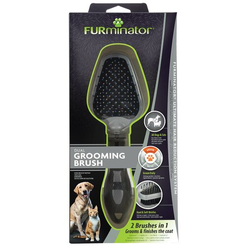 FURminator Фурминатор щетка двухсторонняя Dual Brush зубцы 12 мм 141310, 0,21 кг, 56163