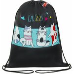 Сумка - мешок, рюкзак для сменной обуви (сменки) Пифагор, 1 отделение, 42х34 см, Lazy cat, 271598 - изображение