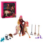 Игровой набор Кукла-Жокей с лошадкой, аксессуары, наездница, ролевые игры, JB0209521 - изображение