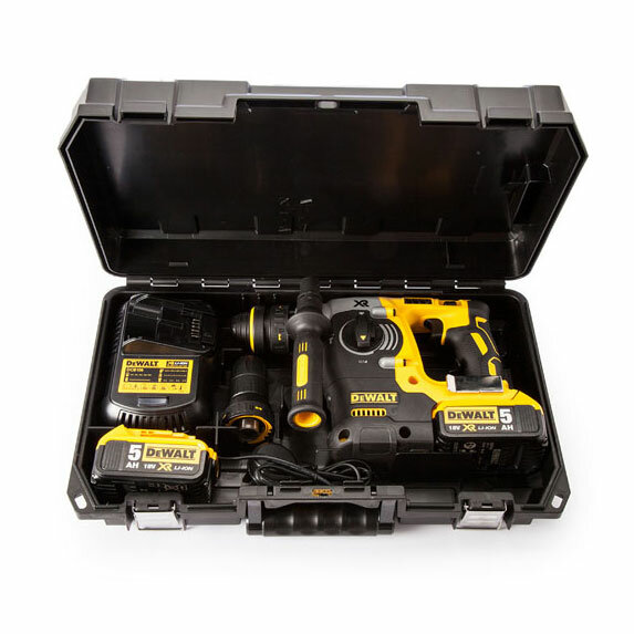 Перфоратор аккумуляторный DeWALT DCH274P2 5.0Ач х2 кейс - фотография № 4