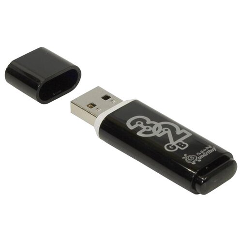 Память Smart Buy Glossy 32GB, USB 2.0 Flash Drive, черный