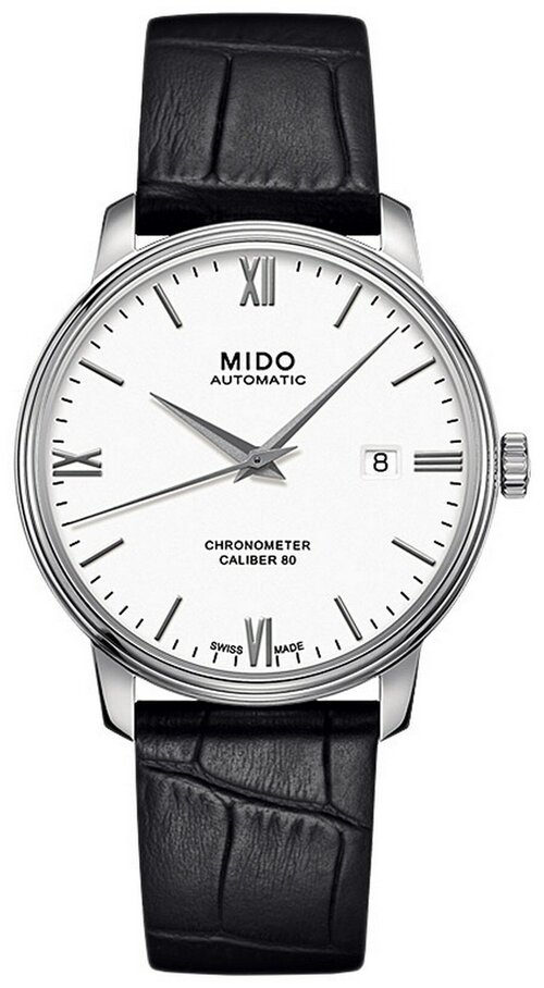 Наручные часы Mido Baroncelli Часы Mido Baroncelli M027.408.16.018.00, черный, белый