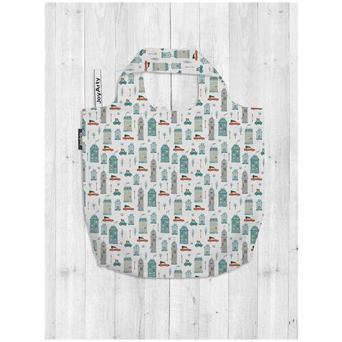 фото Сумка авоська joyarty "зимний город" 46x65x7 см