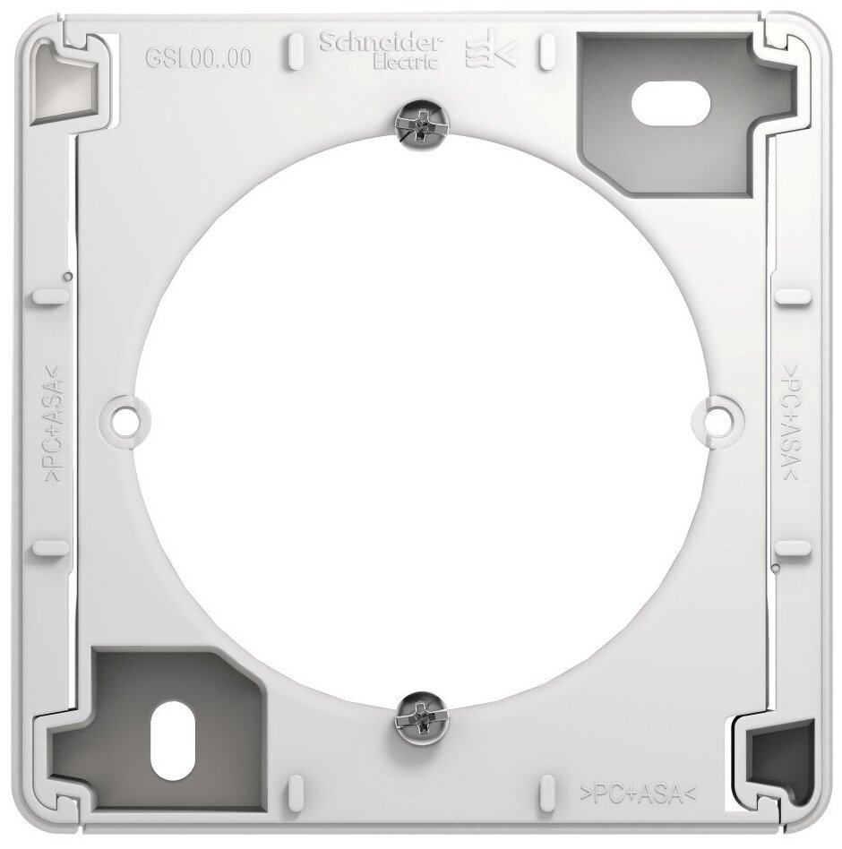 Коробка для наружного монтажа Systeme Electric GLOSSA, белый GSL000100