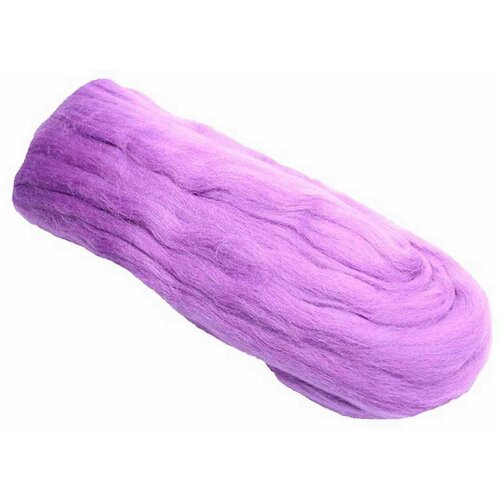 Шерсть для валяния семеновская тонкая орхидея (139), 100%шерсть, 100г, 1шт