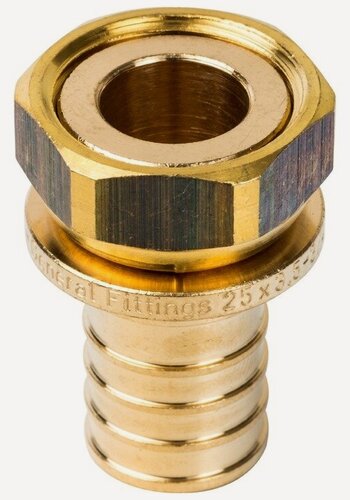 Изображение товара Переход на накидную гайку STOUT - 25 x 3/4" (для труб из сшитого полиэтилена)