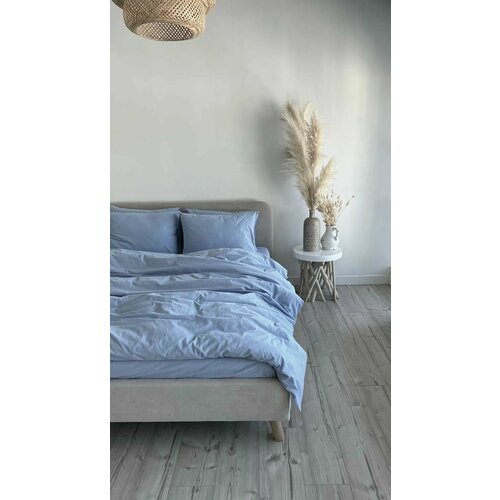 Пододеяльник 150х200 из варёного хлопка, цвет Melange Blue