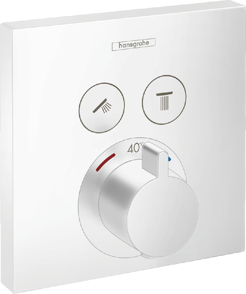 Термостат для душа Hansgrohe ShowerSelect 15763700, белый матовый