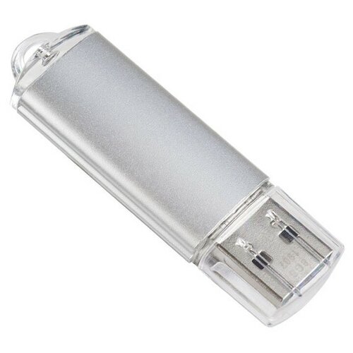 USB Flash Drive 64Gb - Perfeo E01 Silver Economy Series PF-E01S064ES usb flash drive 256gb perfeo m11 metal series pf m11ms256