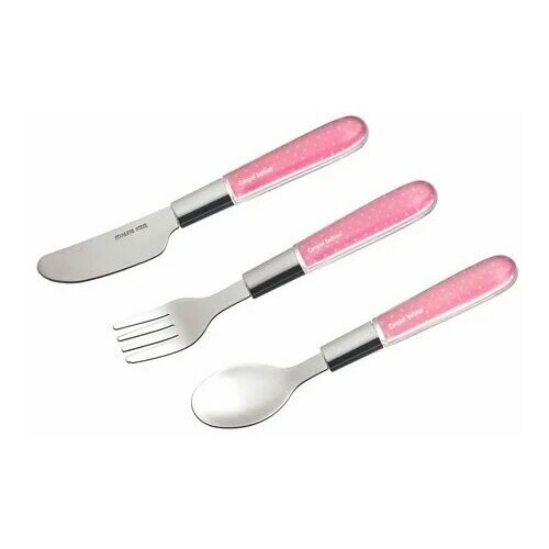 Canpol babies Набор ложкавилканожик метал 18м розовый 1441₽