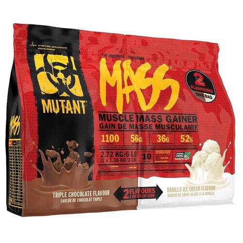 Mutant Mass (2,72 кг) - Тройной Шоколад/Шоколадный Брауни гейнер mutant mass 6 8 кг шоколадное пирожное