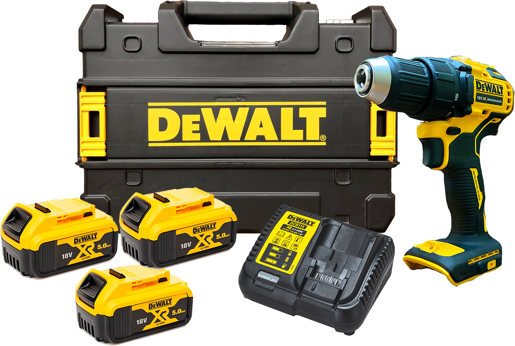 Аккумуляторная безударная дрель-шуруповерт DeWalt DCD708Р3