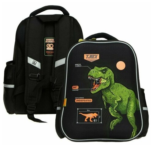 Рюкзак каркасный GoPack 165 Dinosaur, 38 х 28 х 13 см, эргономичная спинка