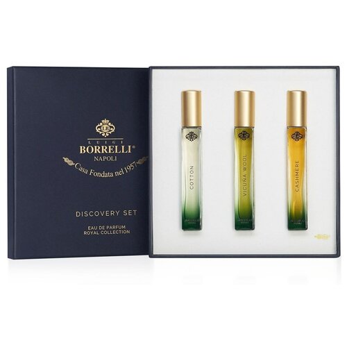 Luigi Borrelli Мужской Discovery Set Набор: Cashmere, Cotton, Vicuna Wool Парфюмированная вода (edp) 3шт по 10мл