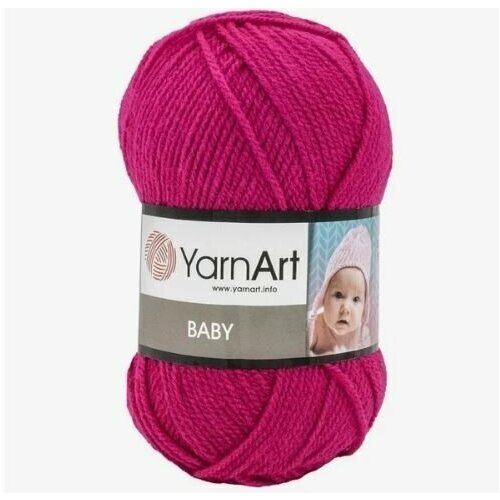 Пряжа для вязания YARNART BABY 50 гр/150 м 100% акрил 8041 малина