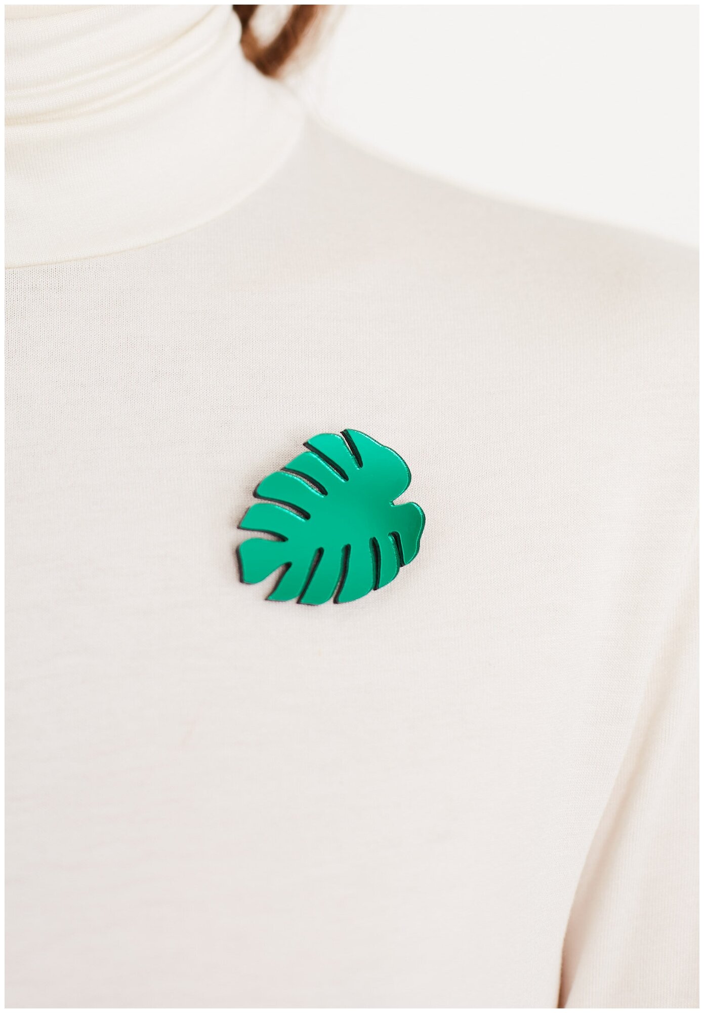 Брошь MONOLAMA, зеленый — фото 1