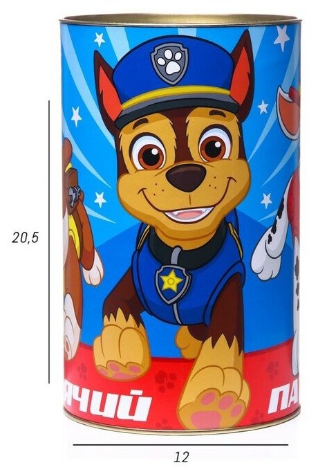 Копилка XXL "Щенячий Патруль", Paw Patrol 20,5 см х 12 см х 12 см