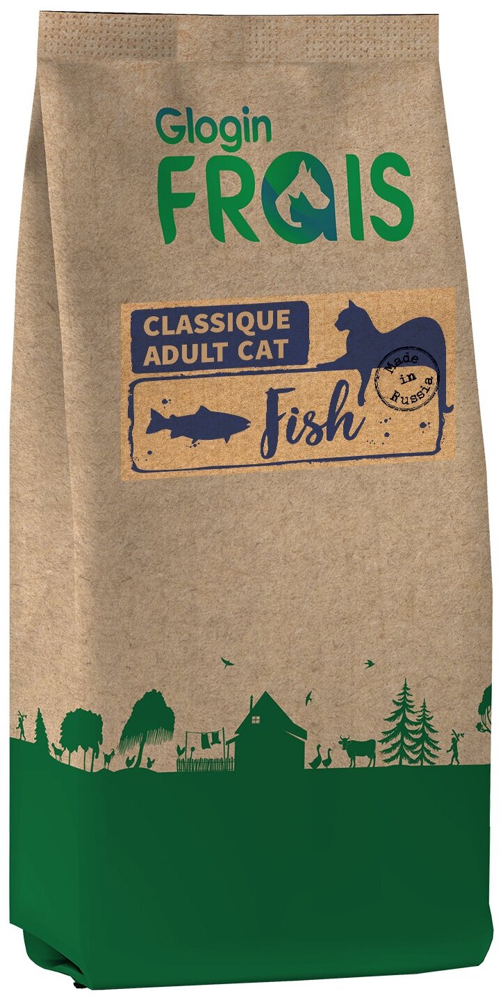 FRAIS CLASSIQUE ADULT CAT FISH (сухой корм для кошек С рыбой), 2 КГ - фотография № 1