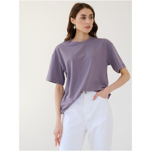 фото Byrysh / футболка базовая женская/ оверсайз / лавандовая футболка
