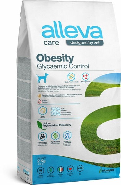 Сухой корм Alleva Care Dog Adult Obesity Glycemic Control, 2 кг