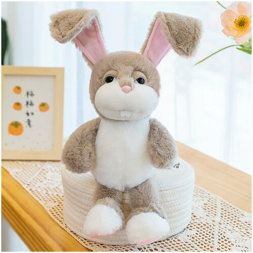 Купить Мягкая игрушка Кролик с длинными ушами / Кролик Баффи / Buffy Rabbit Doll / Плюшевый коричневый заяц, Panawelth, unisex