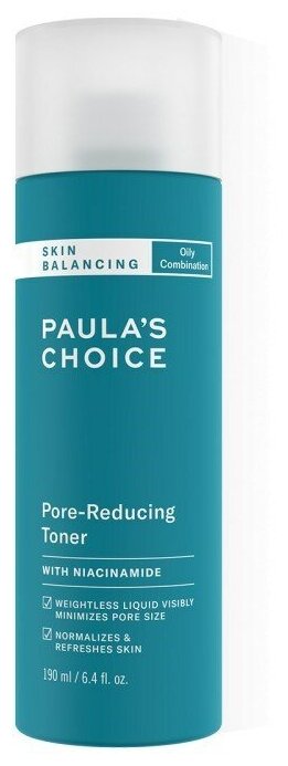 Тоник для сужения пор с ниацинамидом Paulas Choice Skin Balancing Pore-Reducing Toner, 190 мл