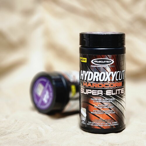 Жиросжигатель термогеник для мужчин и женщин MuscleTech - Hydroxycut Hardcore SUPER Elite (100 капс.)