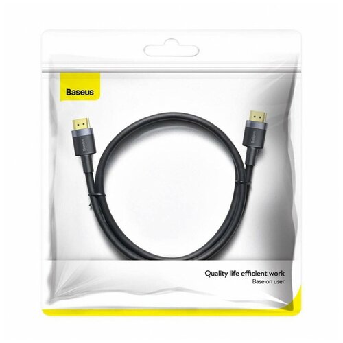 Кабель HDMI BASEUS Cafule, 4KHDMI - 4KHDMI, 2.0 м, черный