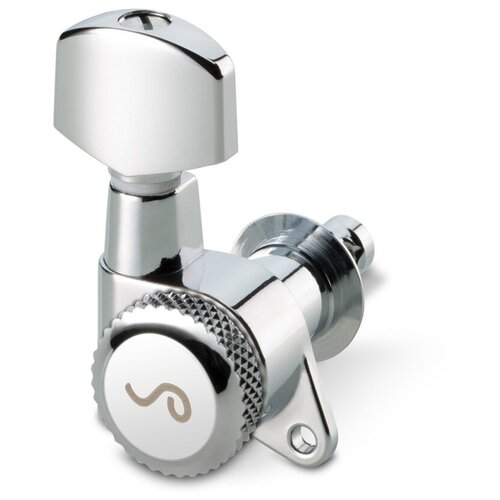 M6 135 Комплект одиночной колковой механики с блокировкой, 3+3, хром, SCHALLER 10020223.01.52