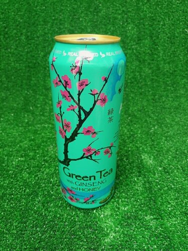 Изображение товара Зеленый чай AriZona Green Tea with Ginseng and Honey (Аризона Женьшень и мёд) 0,65л (США). 6шт