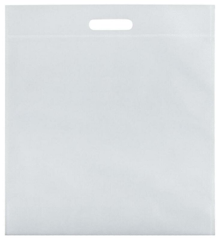 Пакеты белые с вырубленной ручкой 50х60 см , 70 мкм / 25 шт