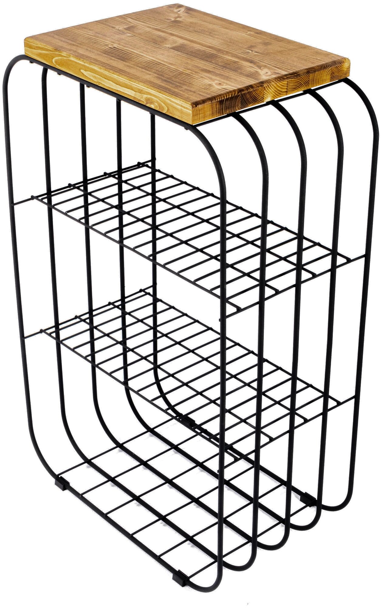 Стеллаж ilwi MBL-W-ET-O-1-M/1/3 лофт узкий напольный, этажерка