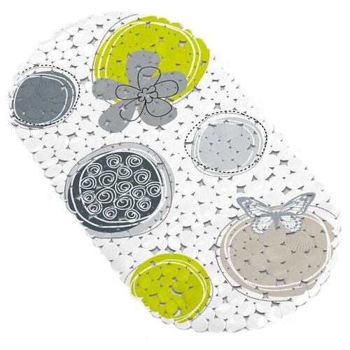 Коврик для ванной ПВХ Green circle 69х35см