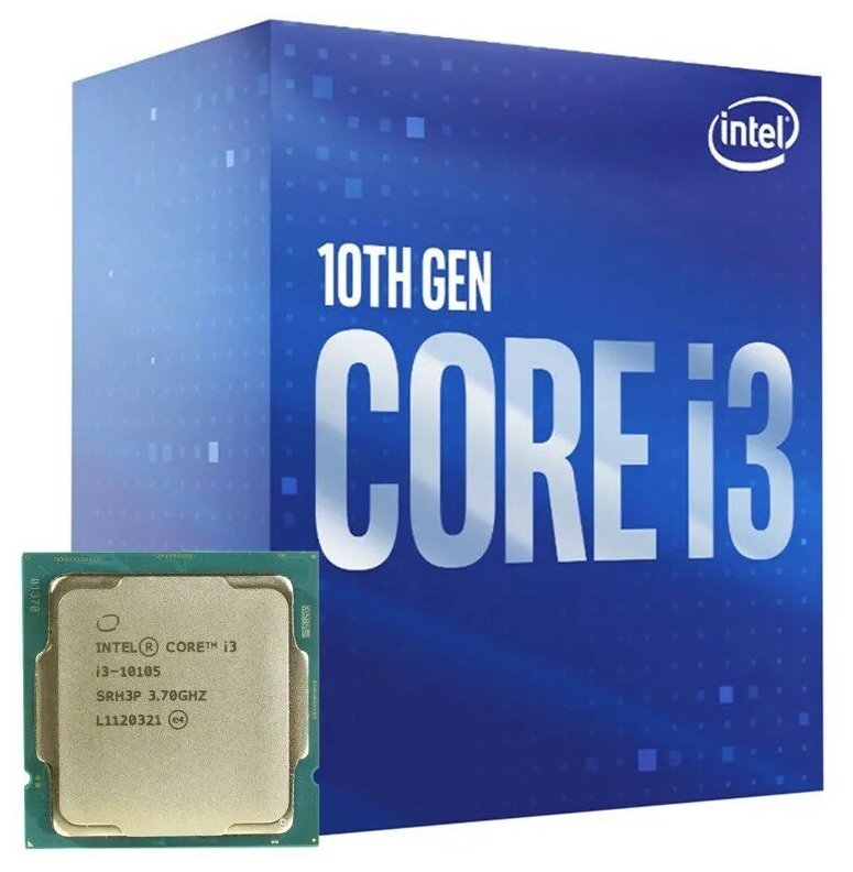 Процессор Intel Core i3-10105 LGA1200 4 x 3700 МГц