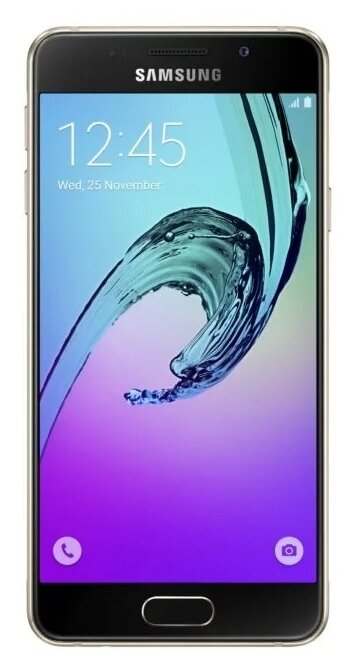 Смартфон Samsung Galaxy A3 (2016) 2/16 ГБ, Dual nano SIM, золотистый