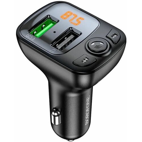 АЗУ BOROFONE BC41 Eminency BT 50 2xUSB QC 30 FM черный 134300₽