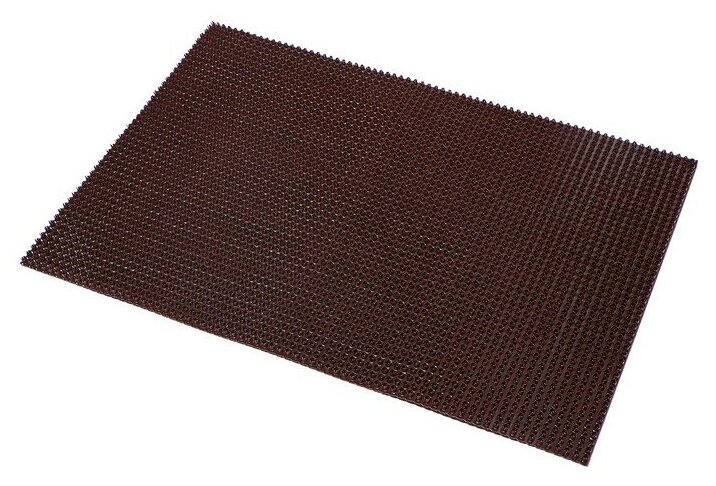 Покрытие ковровое щетинистое «Травка», 60×90 см, цвет тёмный шоколад - фотография № 2